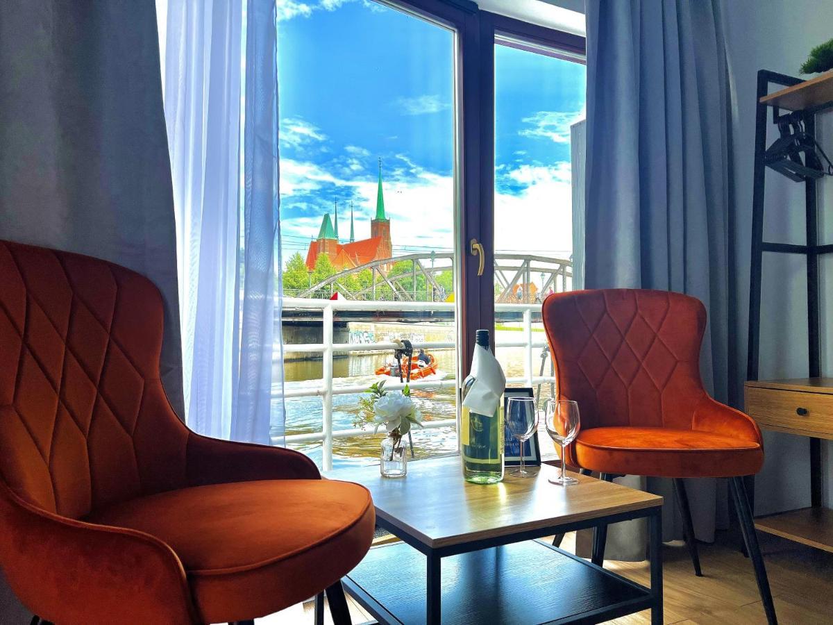 Great Polonia River Boat Apartments Wrocław Eksteriør bilde