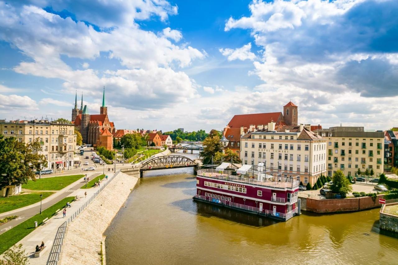 Great Polonia River Boat Apartments Wrocław Eksteriør bilde